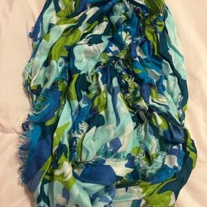 Apt. 9 Blue and Green Patterned Scarf